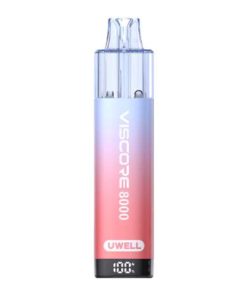 Uwell Viscore 8000 Prefilled Pod Vape Kit – Milky Strawberry