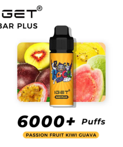 Passion Fruit Kiwi Guava – IGET Bar Plus 6000 Puffs