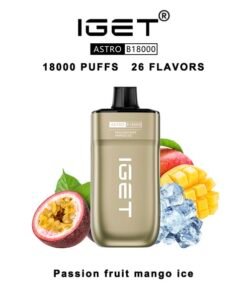 IGET Astro Disposable Vape 18000 Puffs – Passion Fruit Mango Ice