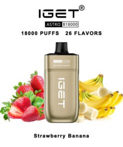 IGET Astro Disposable Vape 18000 Puffs – Strawberry Banana