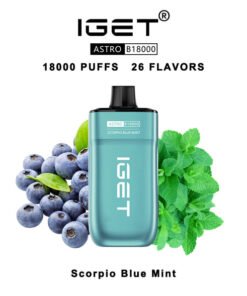 IGET Astro Disposable Vape 18000 Puffs – Scorpio Blue Mint
