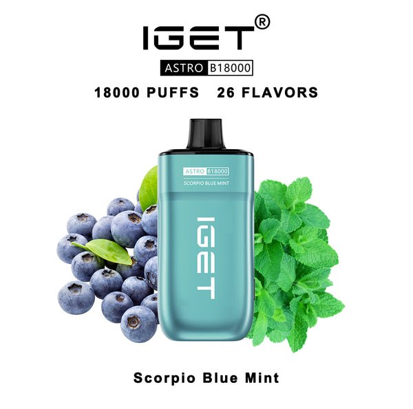 IGET Astro Disposable Vape 18000 Puffs – Scorpio Blue Mint