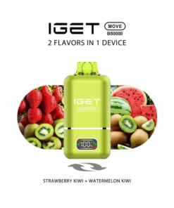 Iget Move B50000 Puffs Disposable Vape – Strawberry Kiwi + Watermelon Kiwi