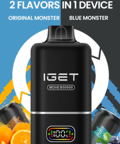 Iget Move B50000 Puffs Disposable Vape – Original Monster + Blue Monster