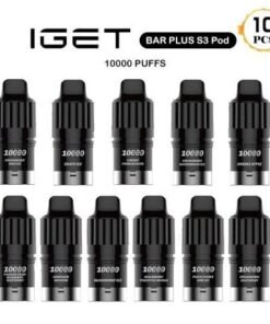 IGET BAR PLUS S3 POD 10000 PUFFS –Mix flavors (10 PCS)