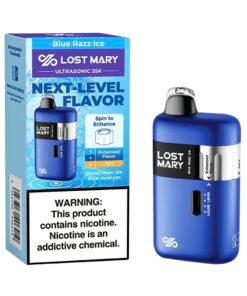 LOST MARY ULTRASONIC 35K PUFF – BLUE RAZZ ICE DISPOSABLE VAPE