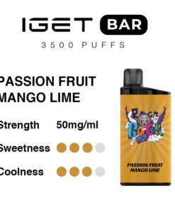 Alternative view of Passion Fruit Mango Lime IGET Bar 3500 Puffs
