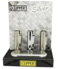 Alternative view of Clipper Metal Flint Lighter – Silver