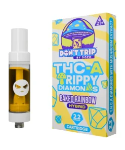 Baked Rainbow Don’t Trip by Dozo THC-A Trippy Diamonds Cartridge 2.2G