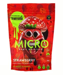 Strawberry Truemoola Micro Magic Mushroom Gummies 10ct