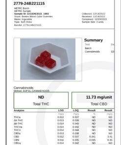 Alternative view of Turkey Tail Cutleaf Mushroom Gummies Zero THC 1000mg