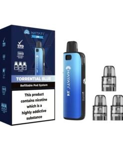 Alternative view of Hayati X4 Refillable Pod System Torrential Blue