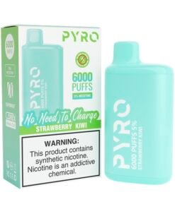PYRO 6000 PUFFS Strawberry Kiwi