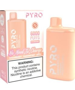 PYRO 6000 PUFFS Strawberry Passion Fruit Apple