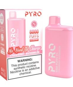 PYRO 6000 PUFFS Strawberry Watermelon