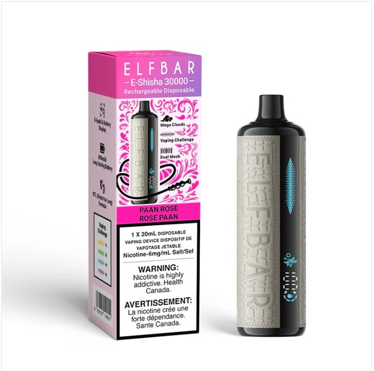 Paan Rose – ELF BAR E Shisha 30000 Puffs Disposable Vape
