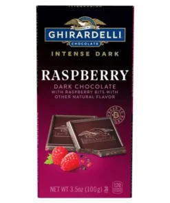 Raspberry Dark Chocolate Bar Intense Dark (Case of 12)