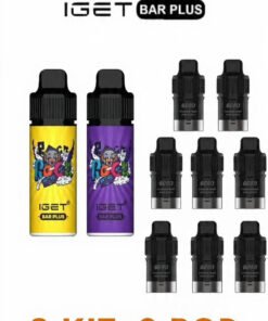 BAR PLUS + 8 POD REFILL – 6000 PUFFS Bundle