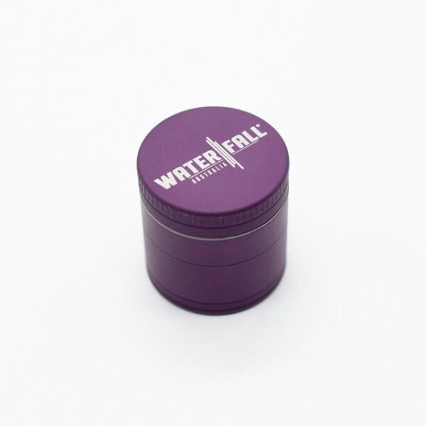 43mm-4-PieceGrinder-MattePurple-7.jpg Waterfall 4-Piece Dry Herb Grinder with Removable Screen – Matte (43mm)