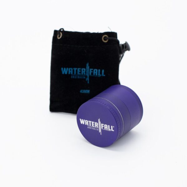 43mm-4-PieceGrinder-Violet-2.jpg Waterfall 4-Piece Dry Herb Grinder with Removable Screen – Matte (43mm)
