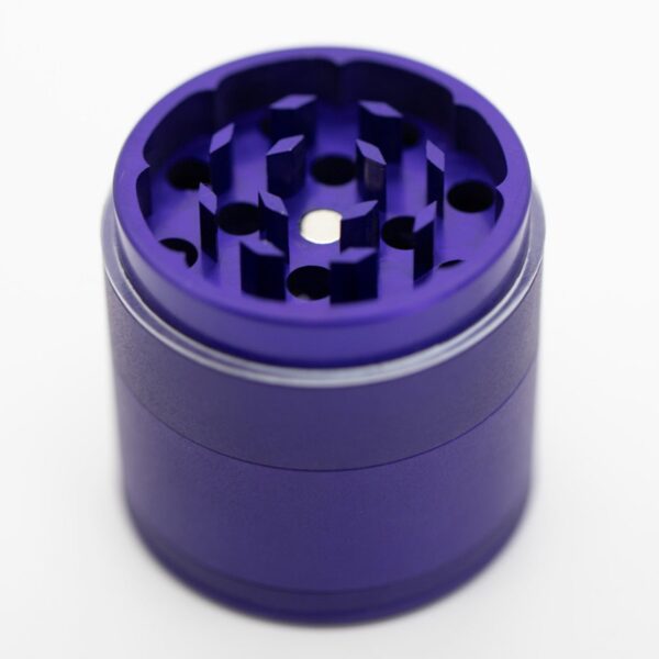 43mm-4-PieceGrinder-Violet-4.jpg Waterfall 4-Piece Dry Herb Grinder with Removable Screen – Matte (43mm)