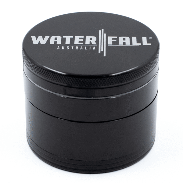 63mm-4-PieceGrinder-Black-2.png Waterfall 4-Piece Dry Herb Grinder with Removable Screen (63mm)