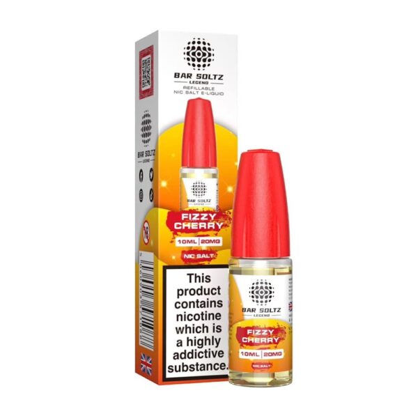 BarSoltzLegend10mlNicSaltELiquidFizzy-Cherry.jpg Bar Soltz Legend Fizzy Cherry 10ml Nic Salt E Liquid (Pack Of 10)