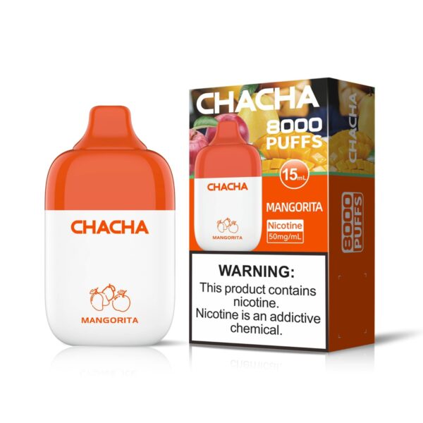 CHACHA-DISPOSABLE-VAPE-8000-PUFF-MANGORITA-1.jpg YOONE CHACHA 8000 PUFF – MANGORITA
