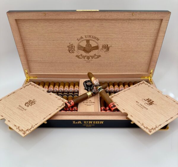 MY FATHER & TATUAJE – LA UNION RED 2023 – BOX OF 40 CIGARS WITH HUMIDOR & CIGAR CUTTER