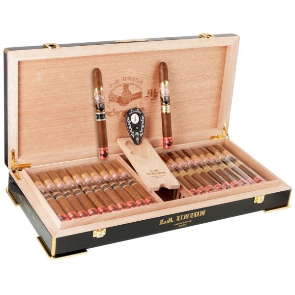 MY FATHER & TATUAJE – LA UNION RED 2023 – BOX OF 40 CIGARS WITH HUMIDOR & CIGAR CUTTER