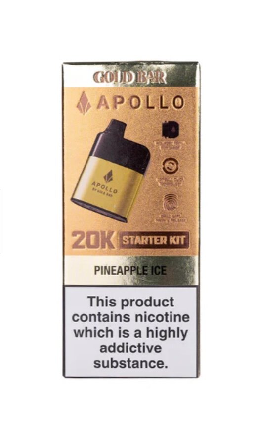 Gold Bar Apollo 20k Pod Kit Bundle