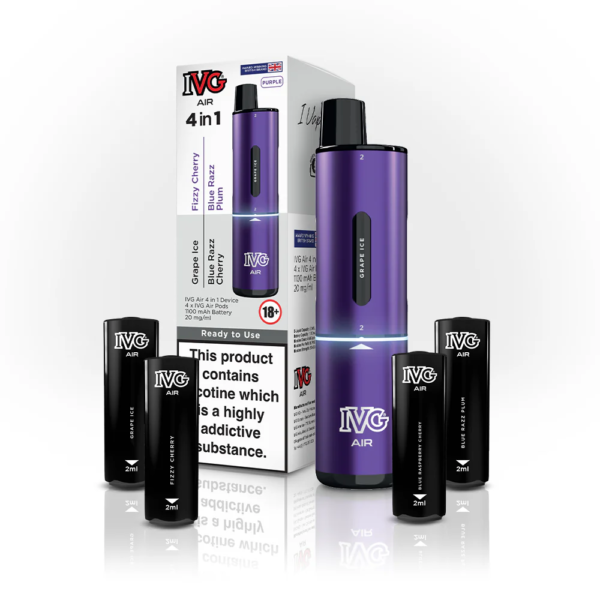 IVG AIR 4 IN 1 PURPLE STARTER KIT