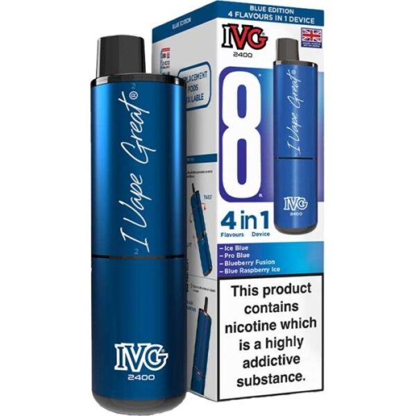 IVG 2400 4 in 1 pod vape kit 5 pack