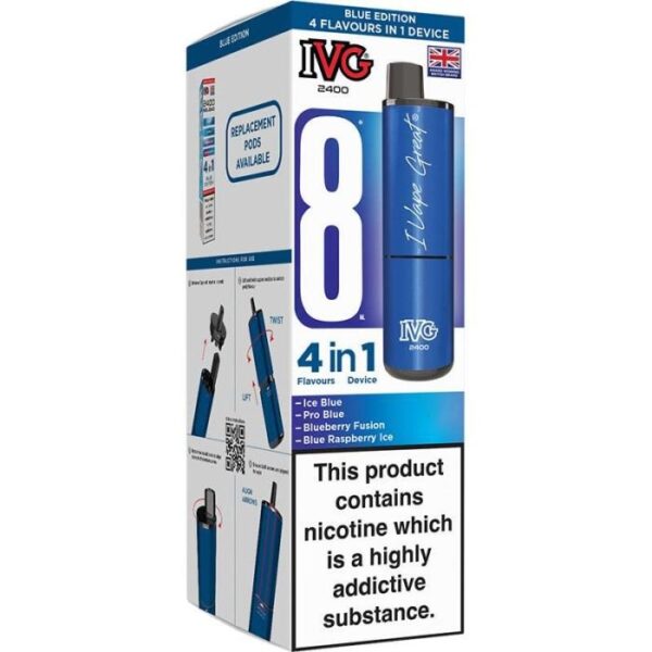 IVG 2400 4 in 1 pod vape kit 5 pack