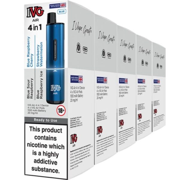 IVG Air 4 in 1 pod vape kit 5-pack