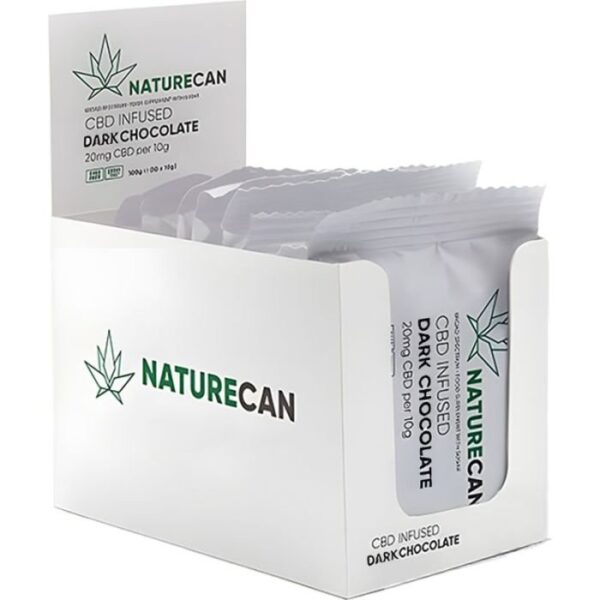 Naturecan CBD 20mg infused chocolate 10 pack