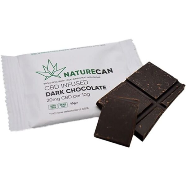 Naturecan CBD 20mg infused chocolate 10 pack