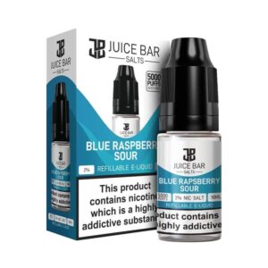 JUICEBAR5000NICSALTELIQUIDBLUERASPBERRYSOUR.jpg Juice Bar 5000 Blue Raspberry Sour 10ml Nic Salt E Liquid