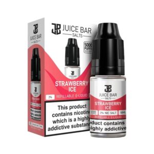 JUICEBAR5000NICSALTELIQUIDSTRAWBERRYICE.jpg Juice Bar 5000 Strawberry Ice 10ml Nic Salt E Liquid