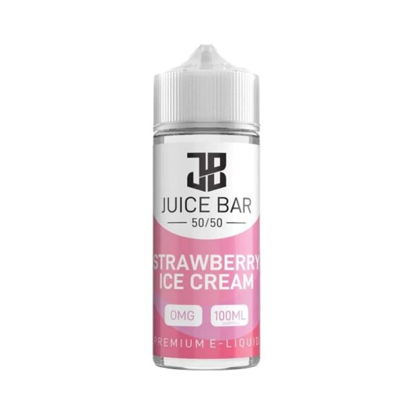 Juice Bar Strawberry Ice Cream 100ml Shortfill E Liquid