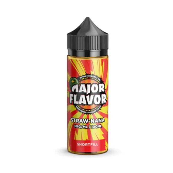 Major-Flavor-Straw-Nana-100ml-Shortfill-E-Liquid.jpg Major Flavor Straw Nana 100ml Shortfill E Liquid