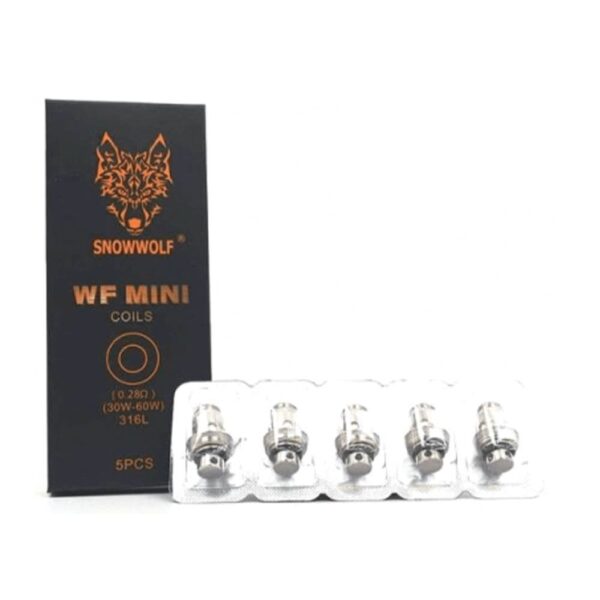 SNOWWOLF WF MINI REPLACEMENT COIL – 5 PACK – 0.28 OHM