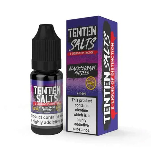 Ten-Ten-Blackcurrant-Aniseed-10ml-Nicsalt-E-Liquid.jpg Ten Ten Blackcurrant Aniseed 10ml Nicsalt E Liquid